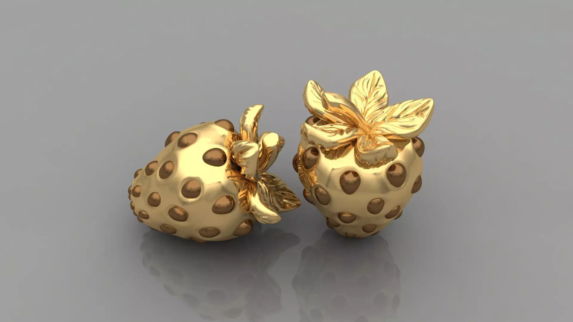 Strawberries 3D print model_0