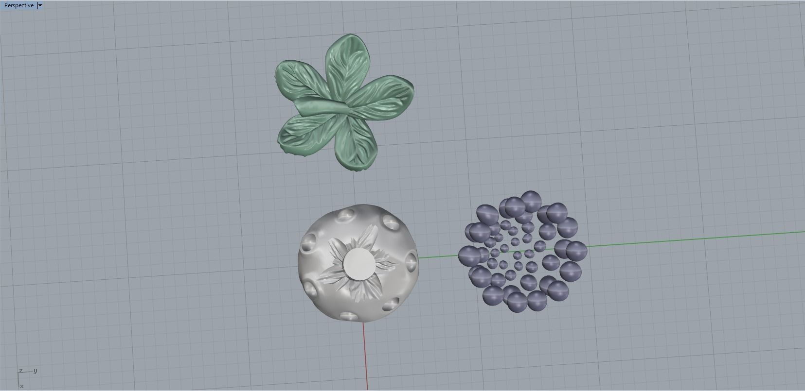 Strawberries 3D print model_9