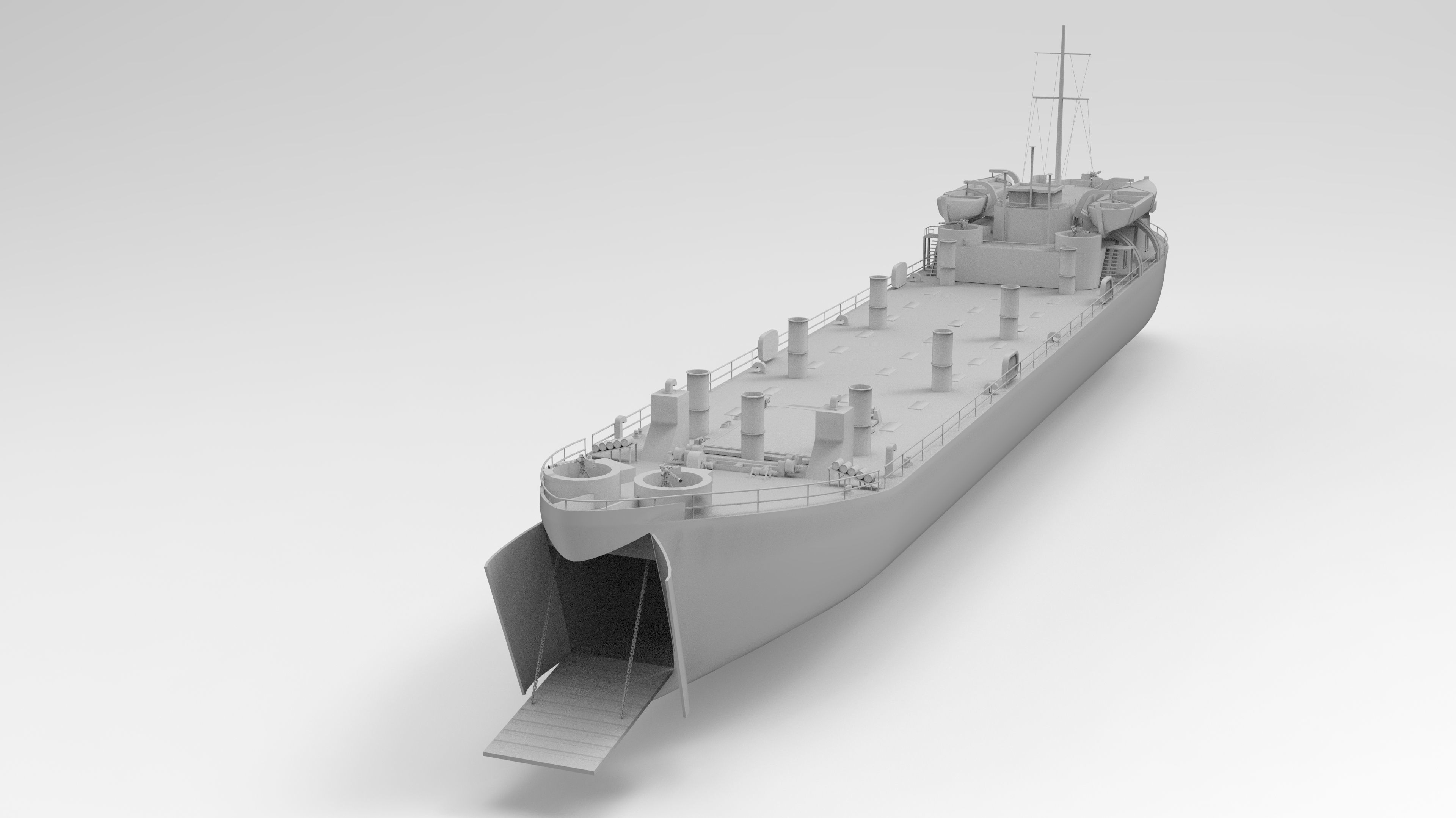Landing Ship Tank 3D model_12