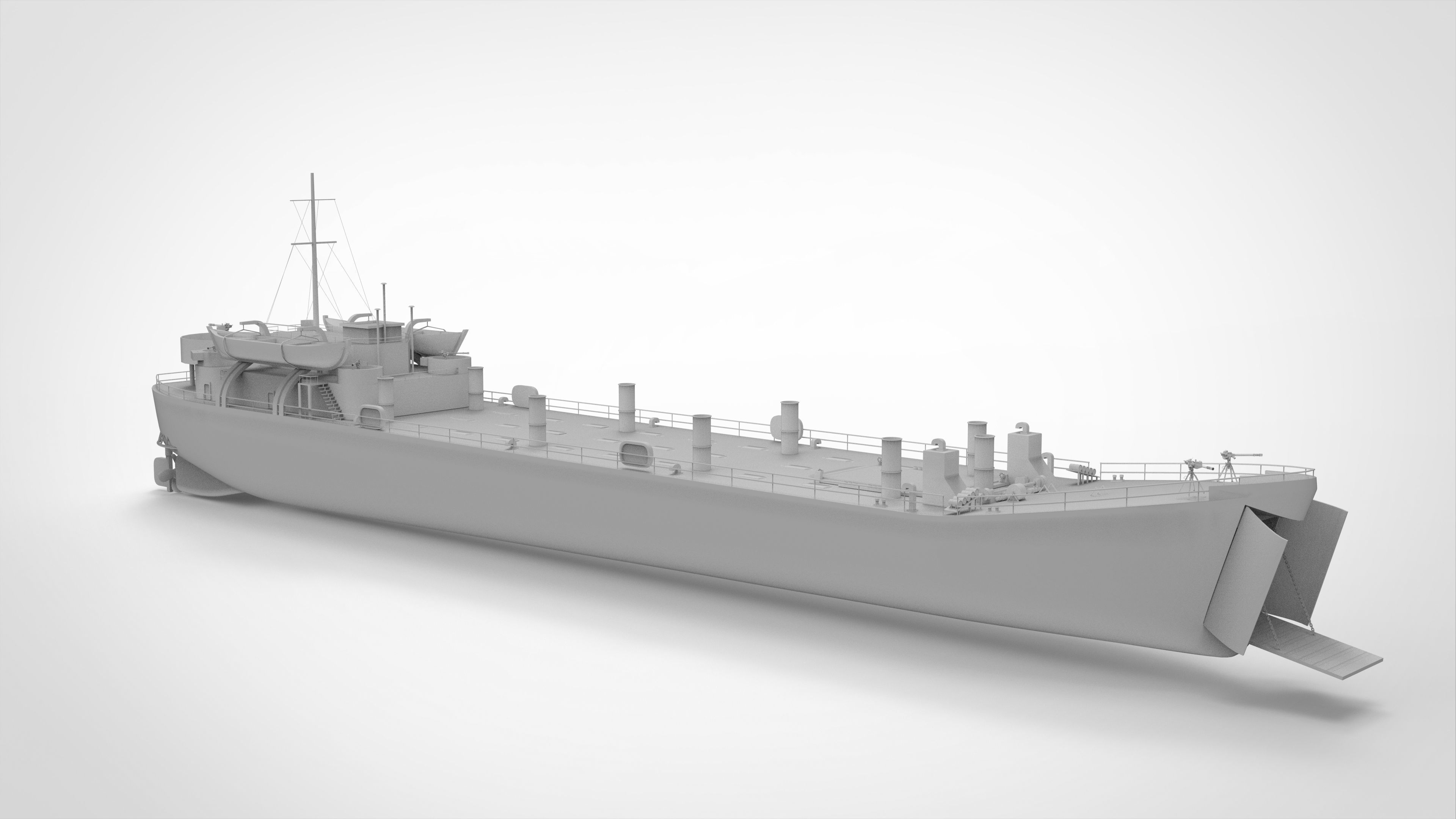 Landing Ship Tank 3D model_7