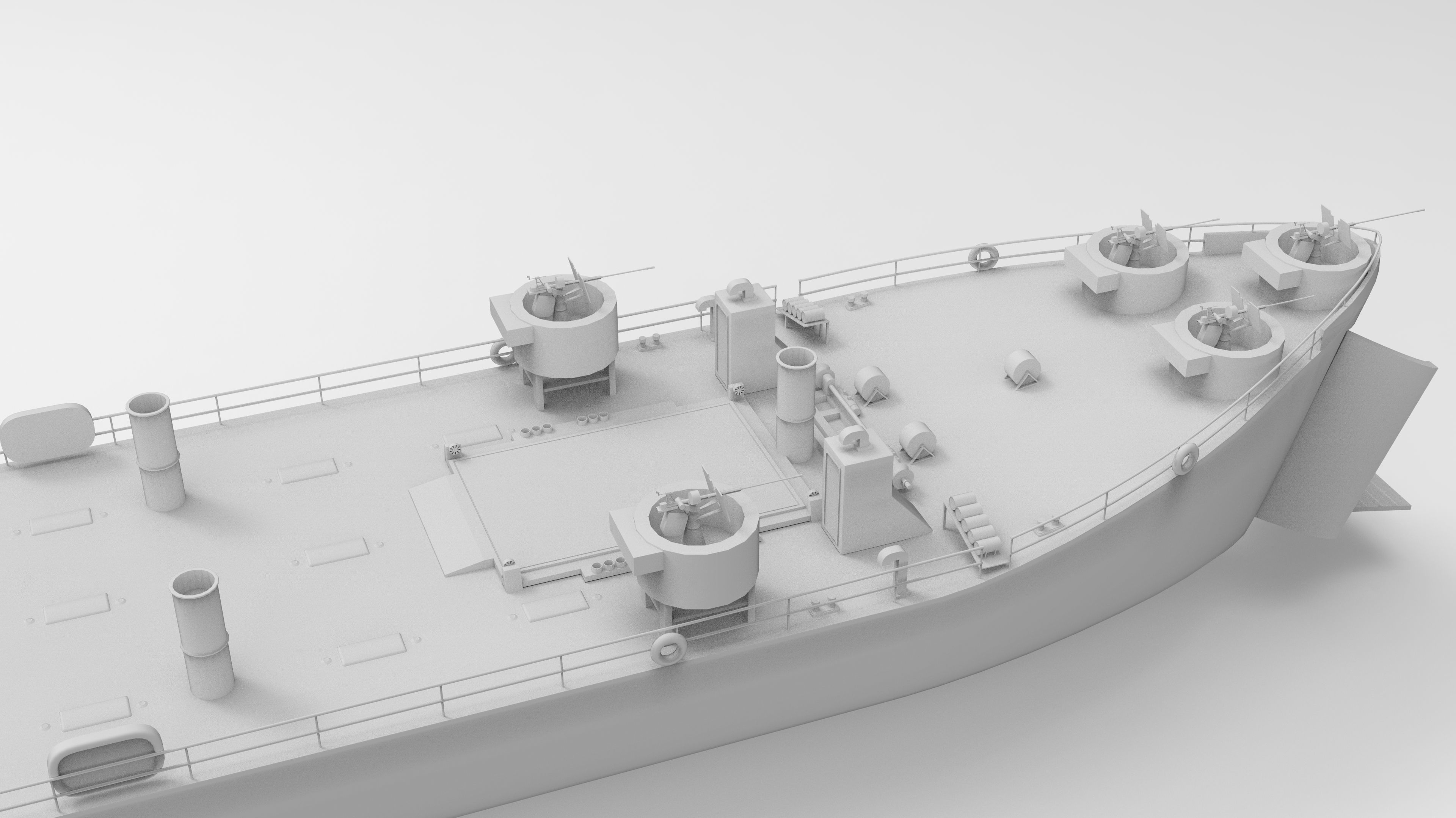 Landing Ship Tank 3D model_5