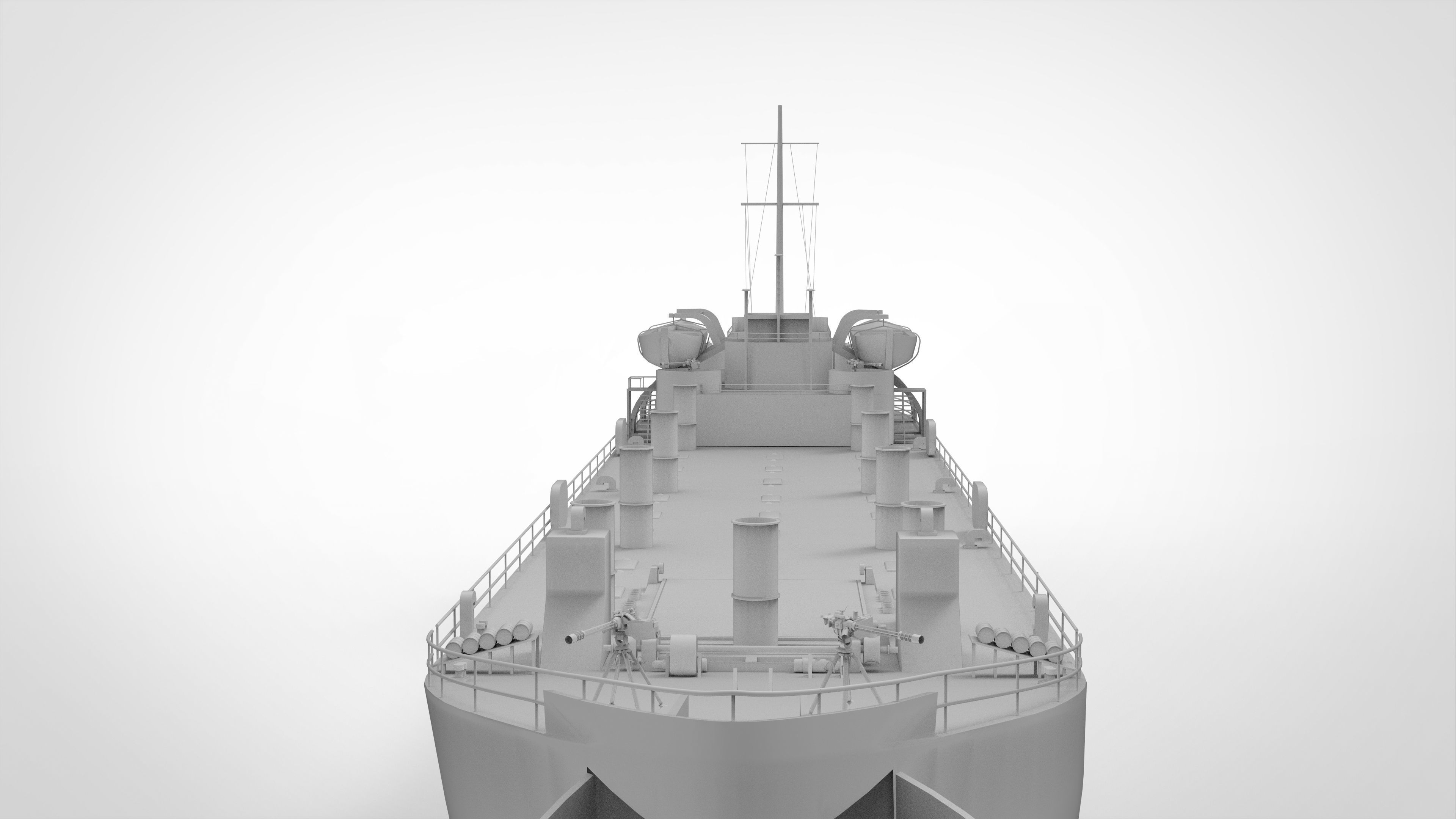 Landing Ship Tank 3D model_10