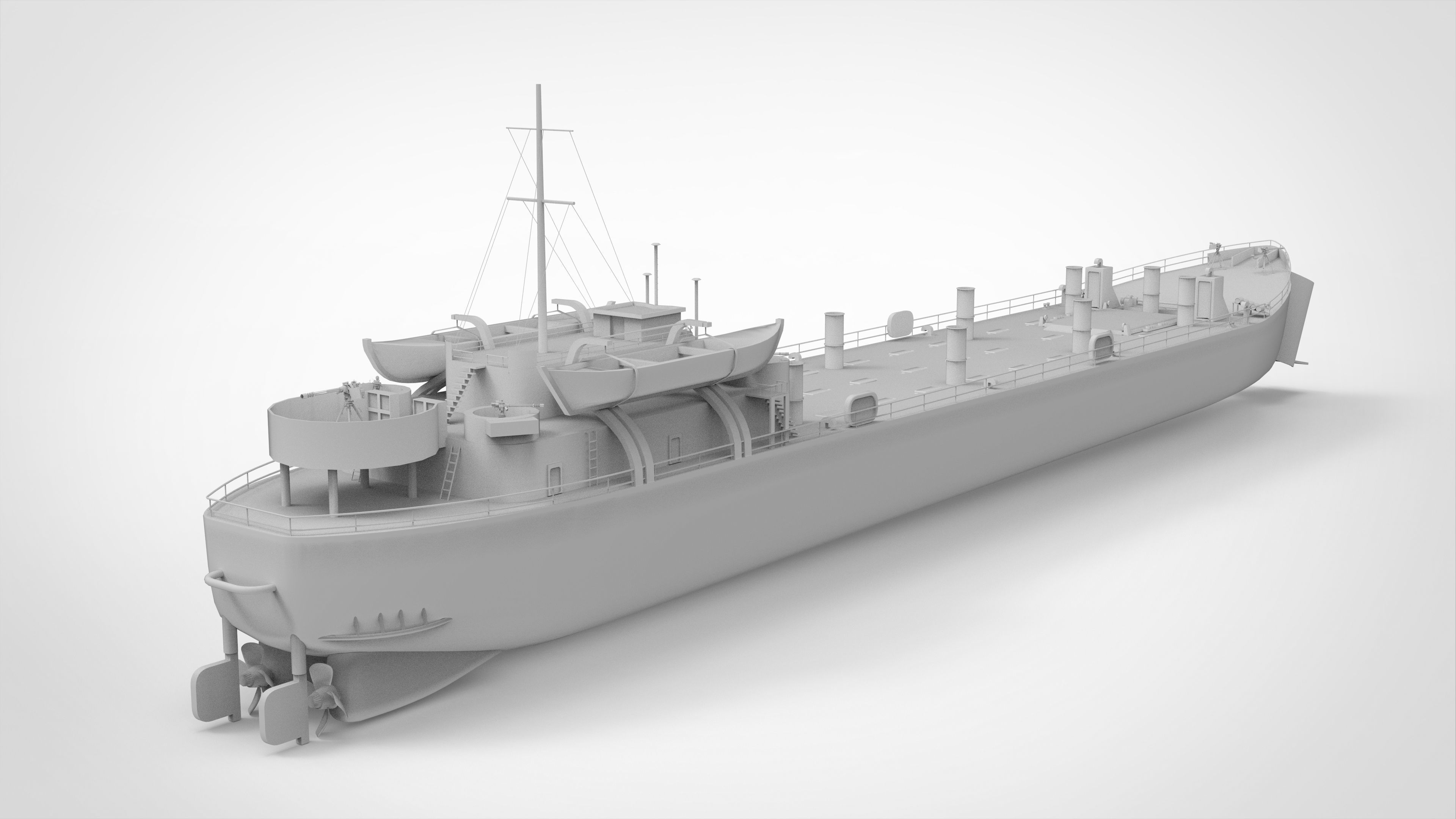 Landing Ship Tank 3D model_8