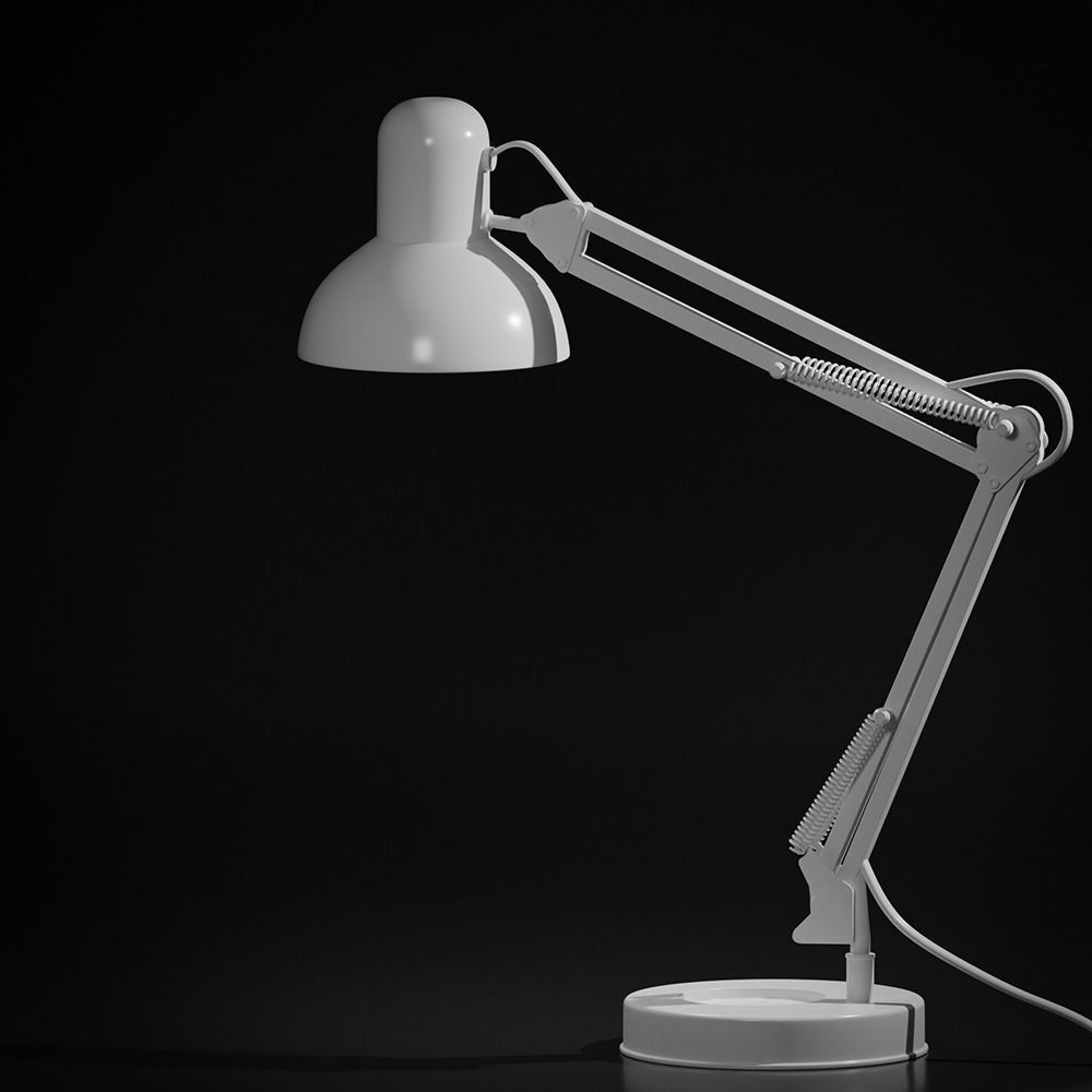 High-quality Study  Table Lamp 3D model_4