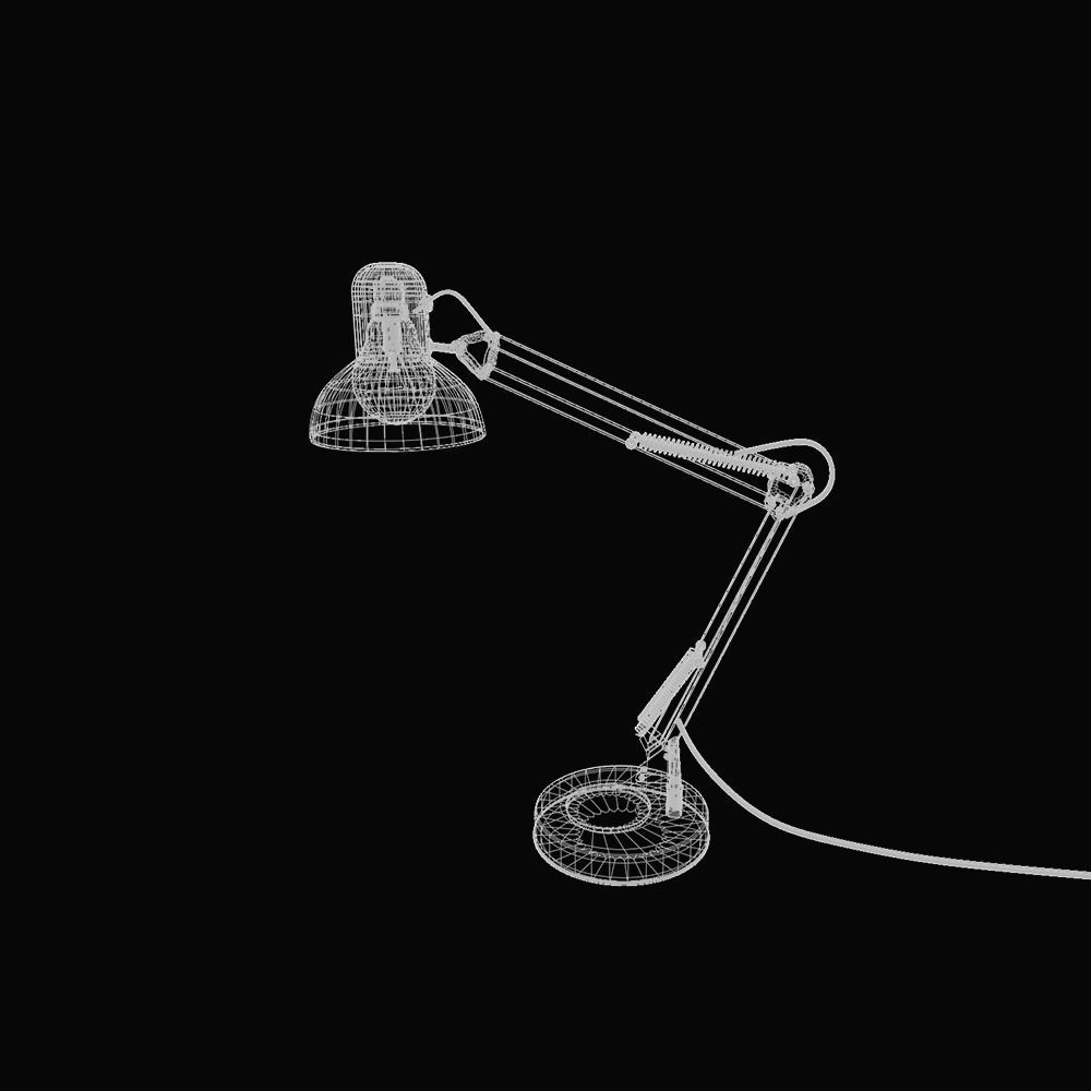 High-quality Study  Table Lamp 3D model_2