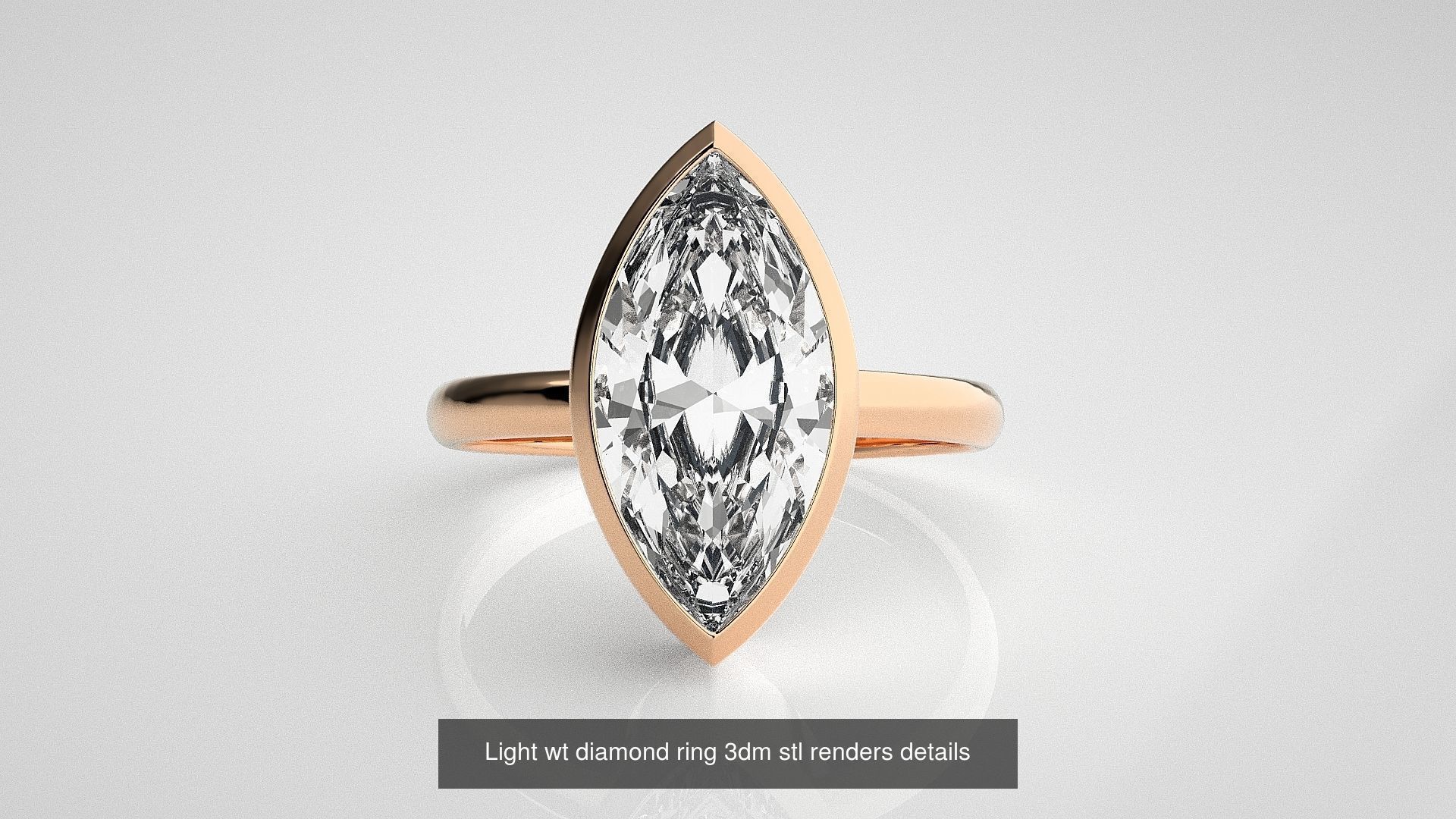 11 Unique Solitaire diamond ring 3dm stl renders details 3D Model Collection_9