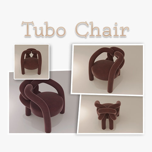 Tubo chair Low-poly 3D model
