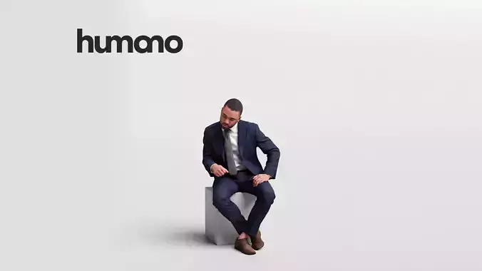 Humano business working man sitting talking - office -06347-88