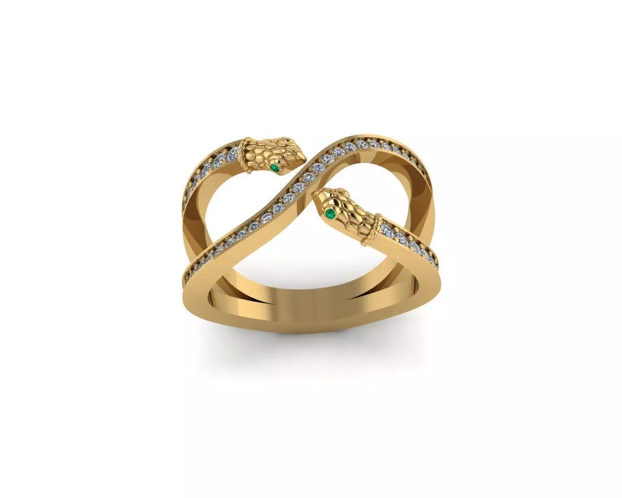 Snakes Rings 3D print model_0