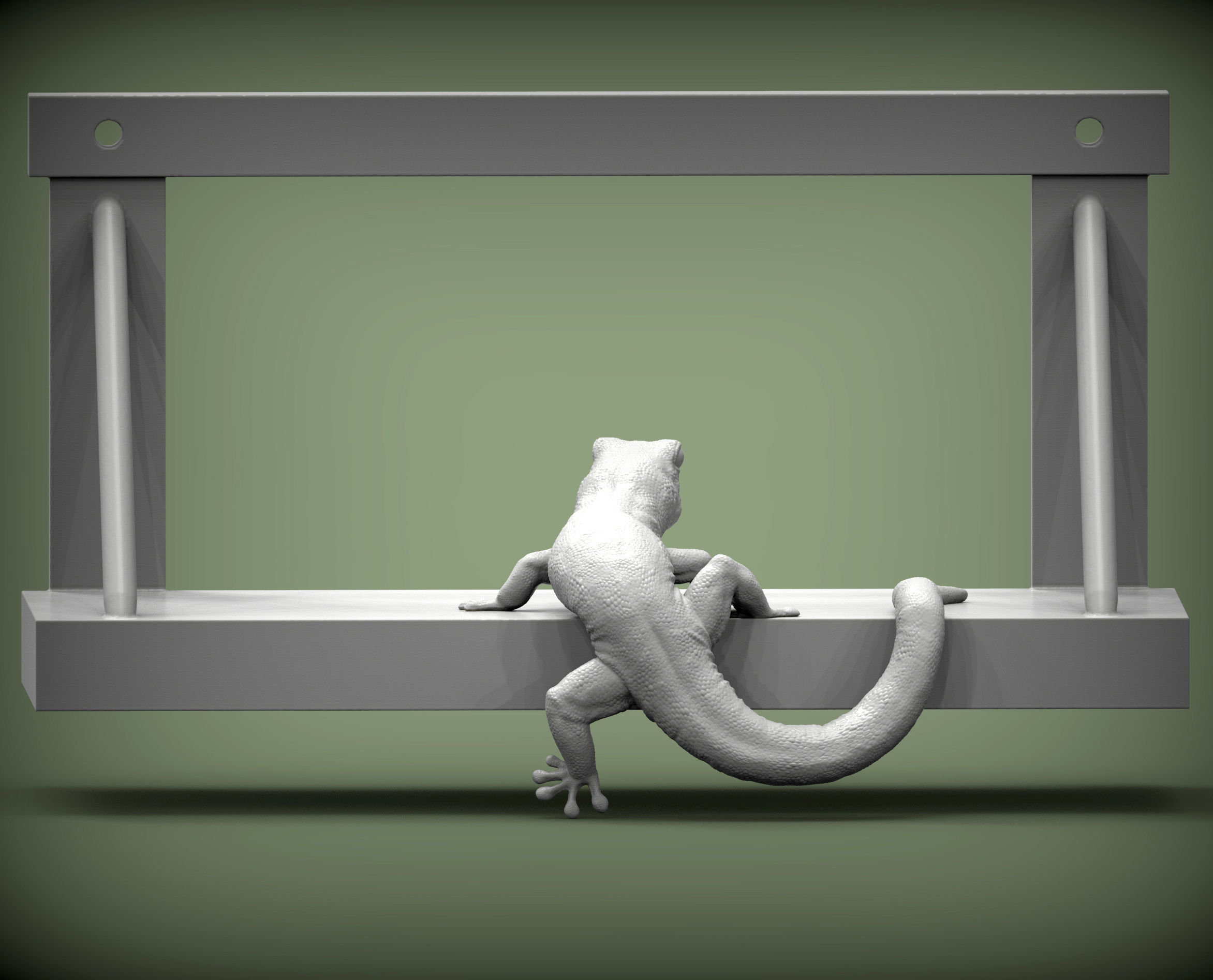Day Gecko on the shelf 3D print model_5