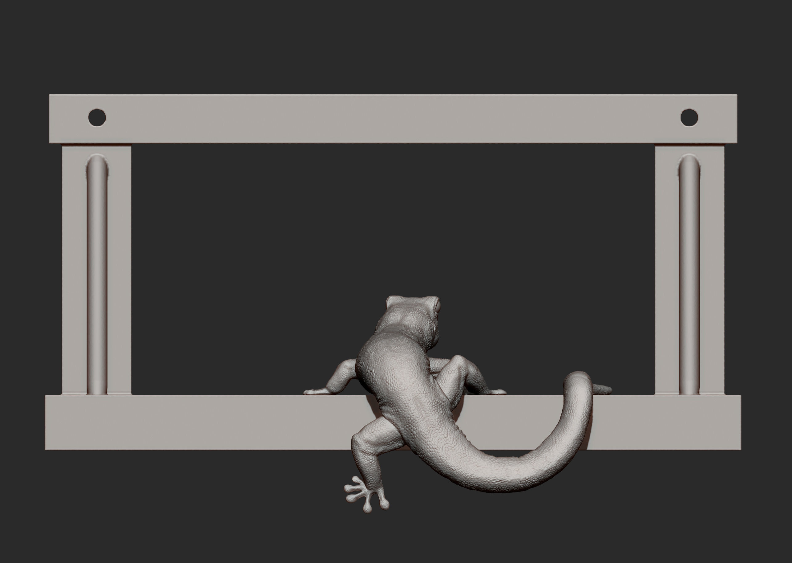 Day Gecko on the shelf 3D print model_9