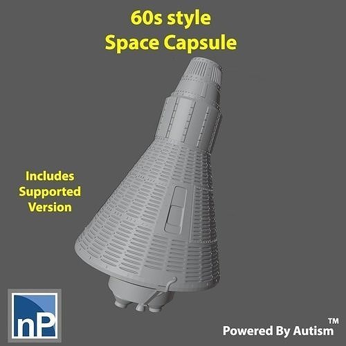 Modern Marvels - December 2023 60s Space Capsule Free 3D print model