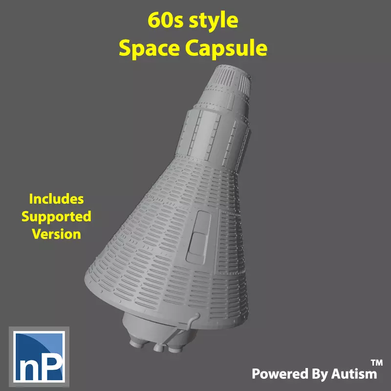 Modern Marvels - December 2023 60s Space Capsule Free 3D print model
