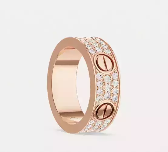 Love Ring Diamond Pave