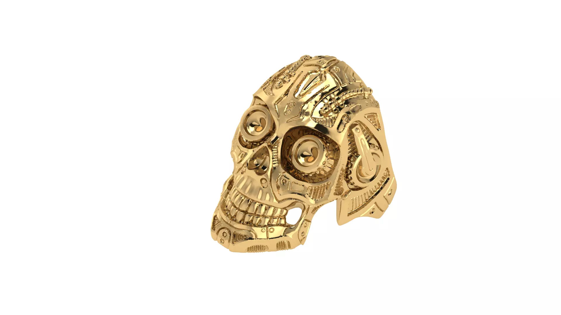 Robot Skull 3D print model_0