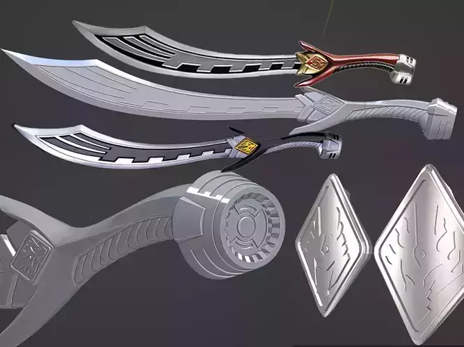 Kamen Rider Ryuki Ryuga sword cosplay props 3D printable file 3D print model