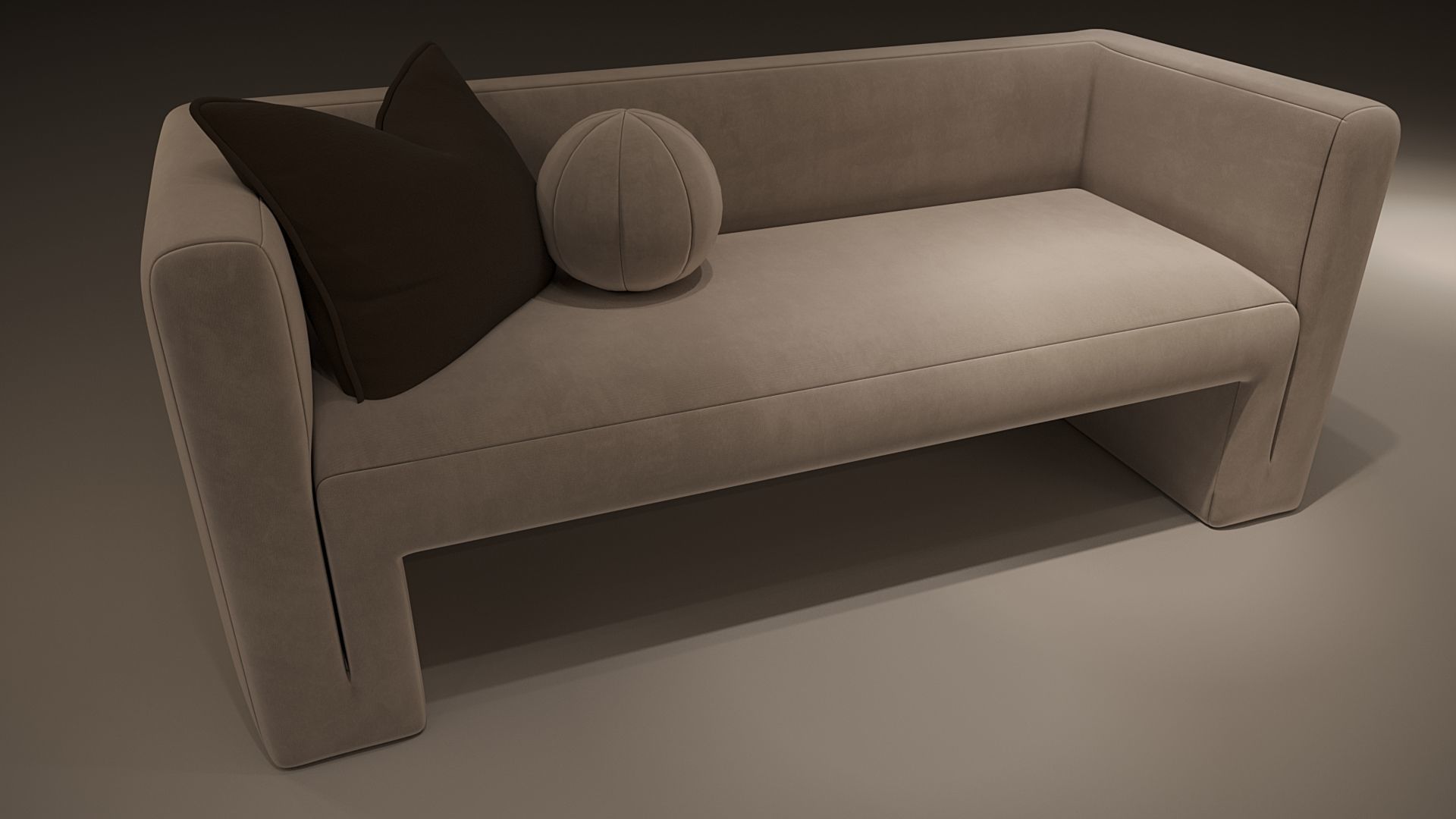 Sofa studio 3D model_7
