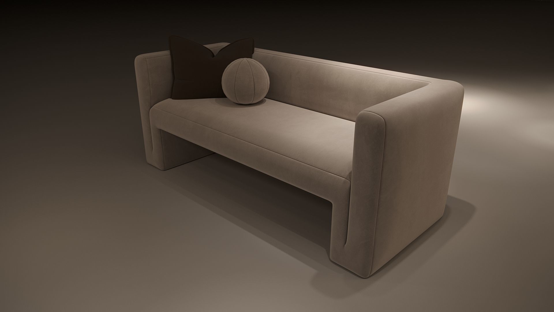 Sofa studio 3D model_5