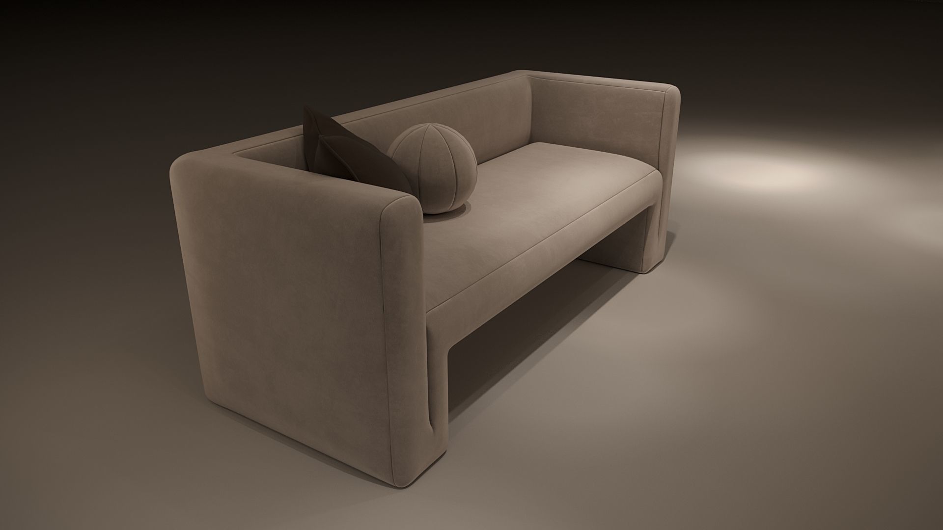 Sofa studio 3D model_3