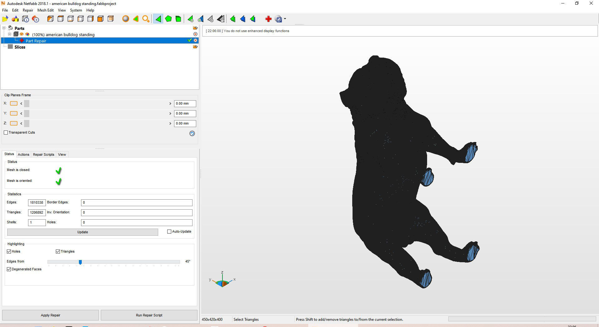 American Bully standing 3D print model_12