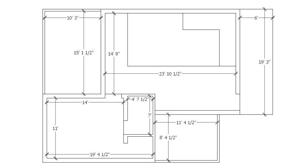 House aerial view 3D model_0