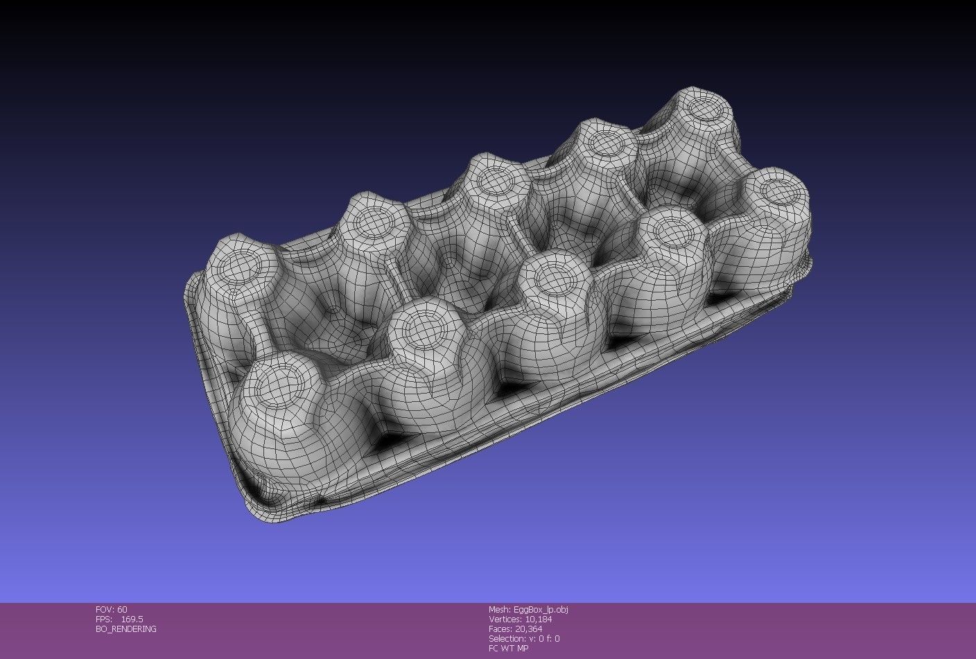 Egg carton - PBR - Low-poly 3D model_9