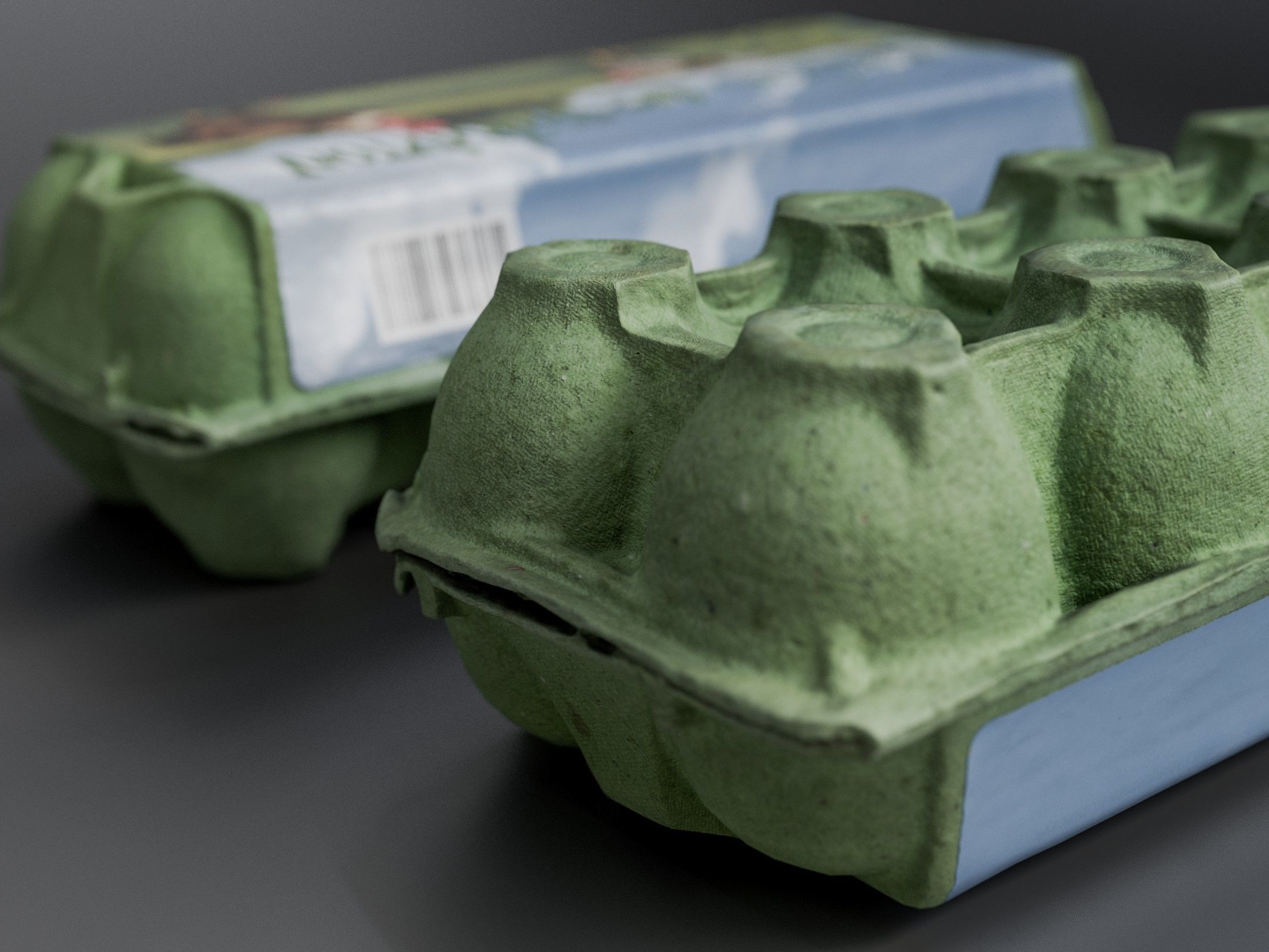 Egg carton - PBR - Low-poly 3D model_5