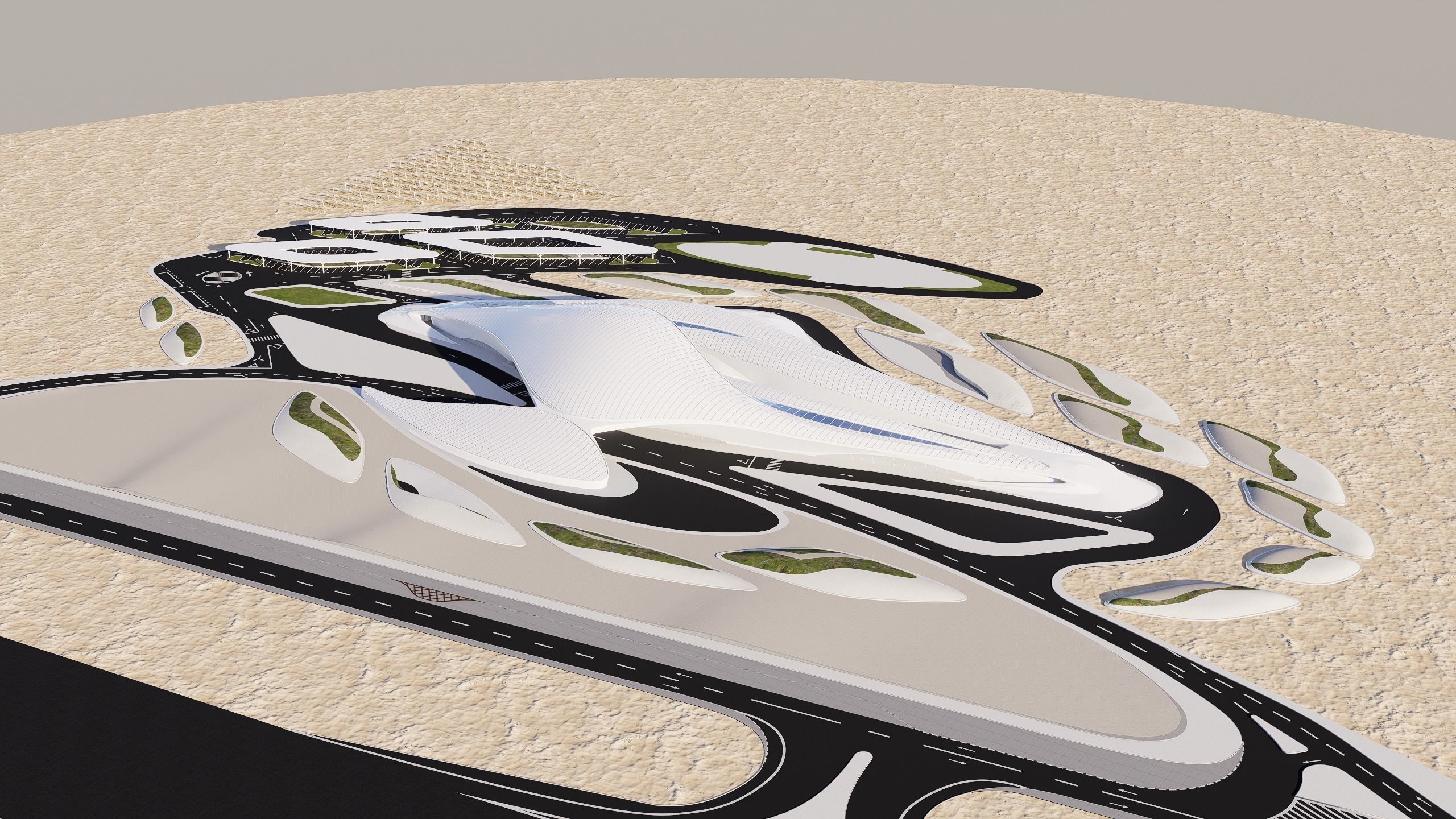 Dubai Beeah  3D model_3