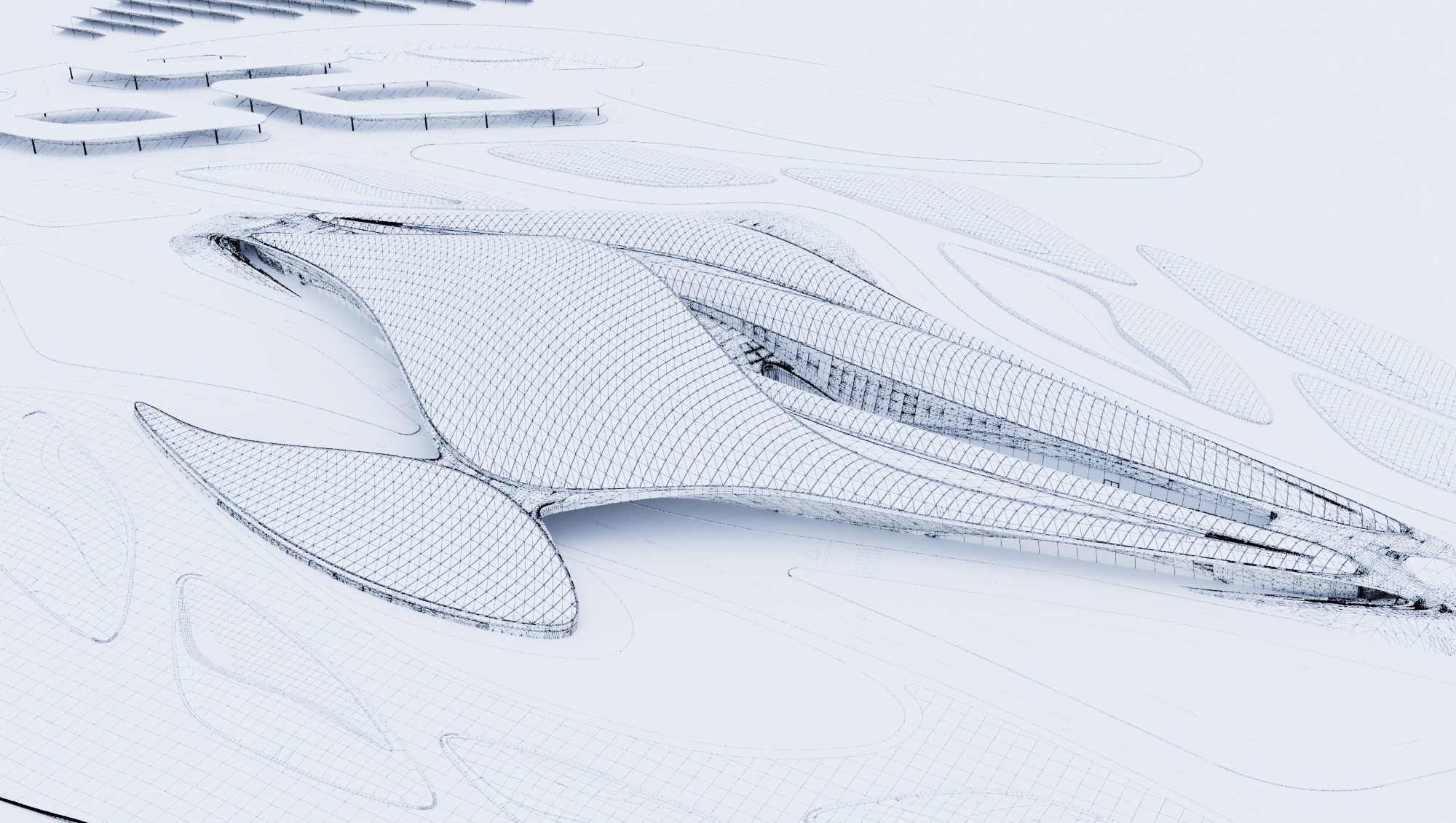 Dubai Beeah  3D model_4