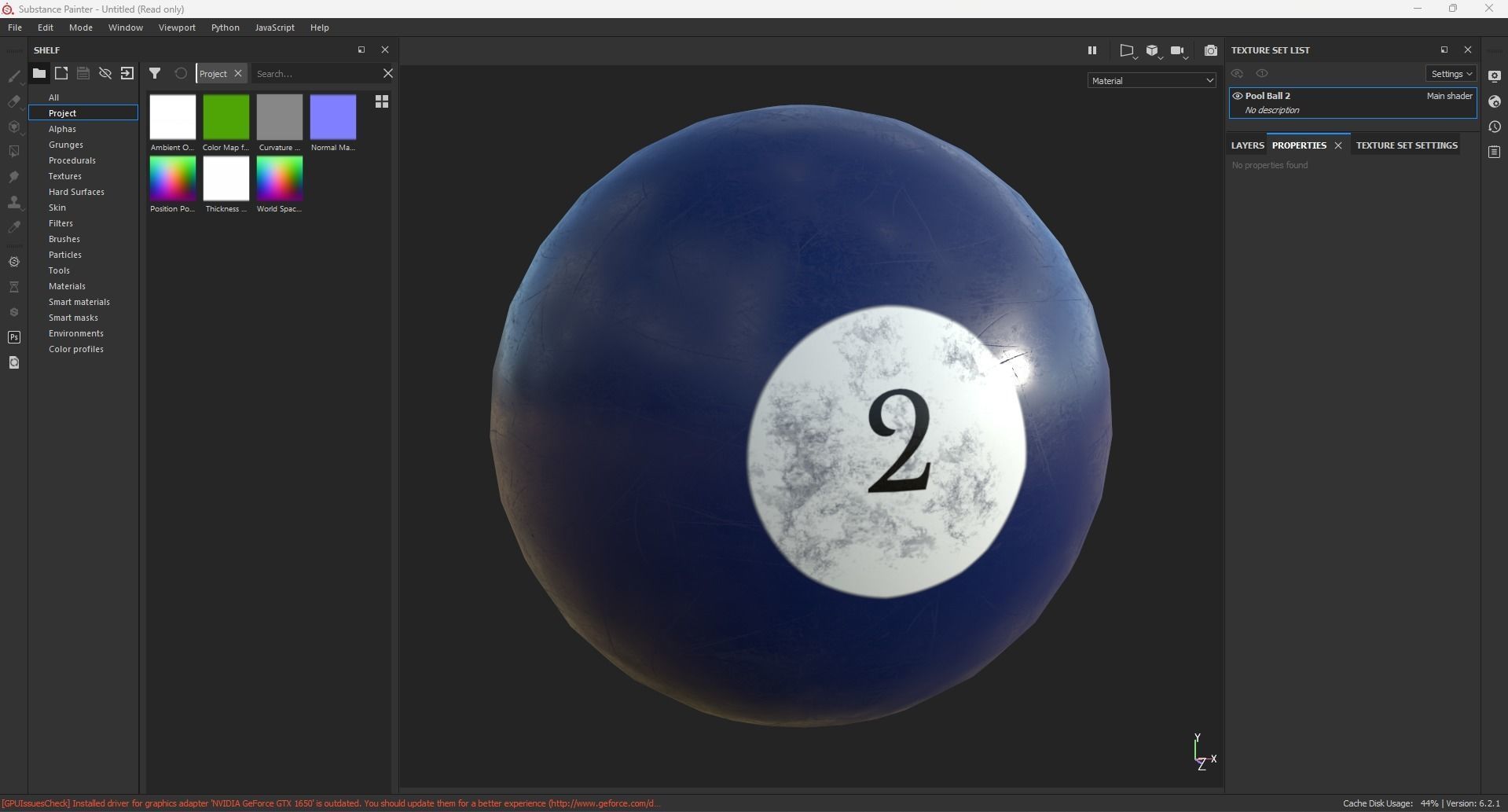 Pool Ball 2 Low-poly 3D model_7