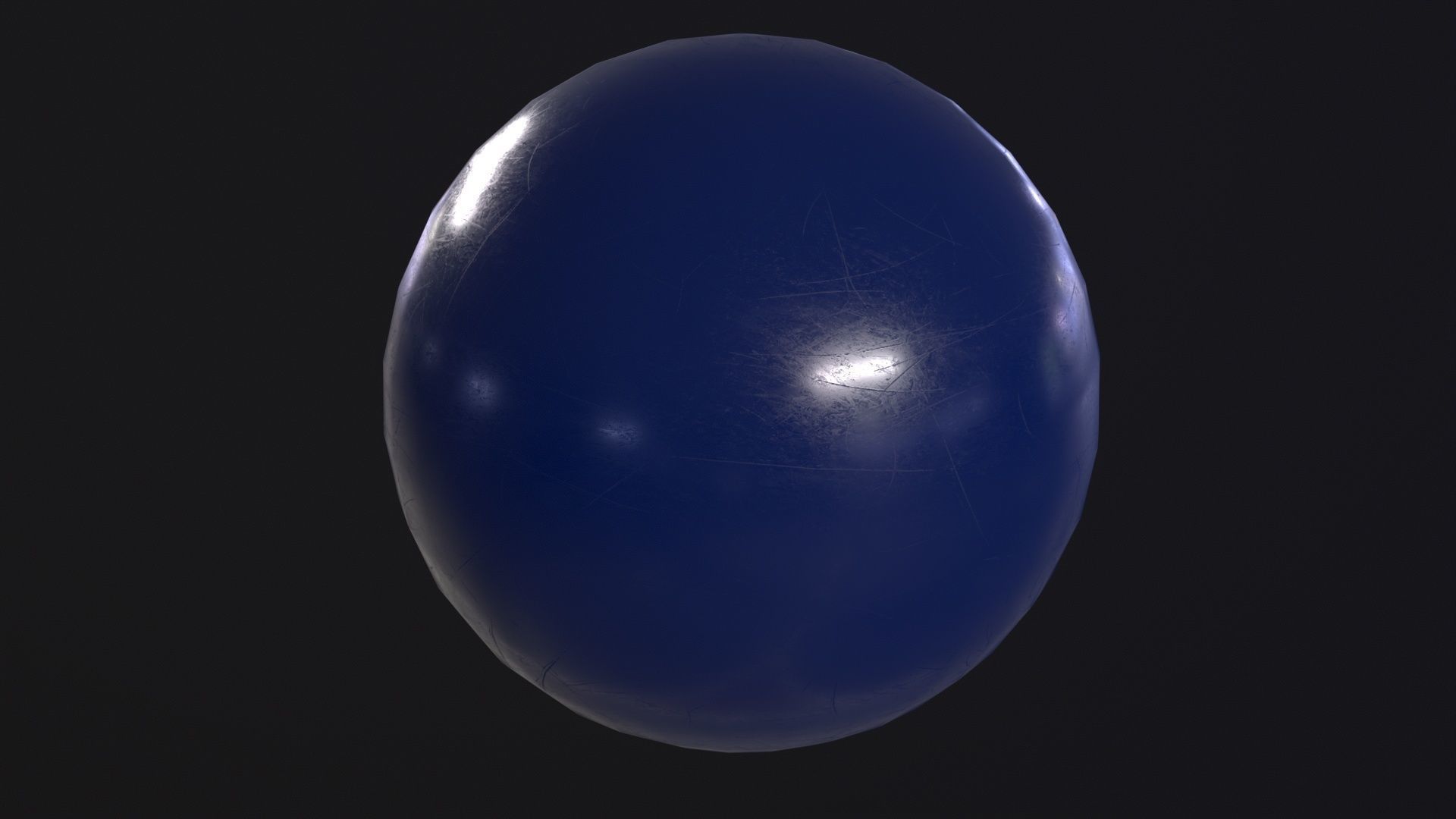 Pool Ball 2 Low-poly 3D model_6