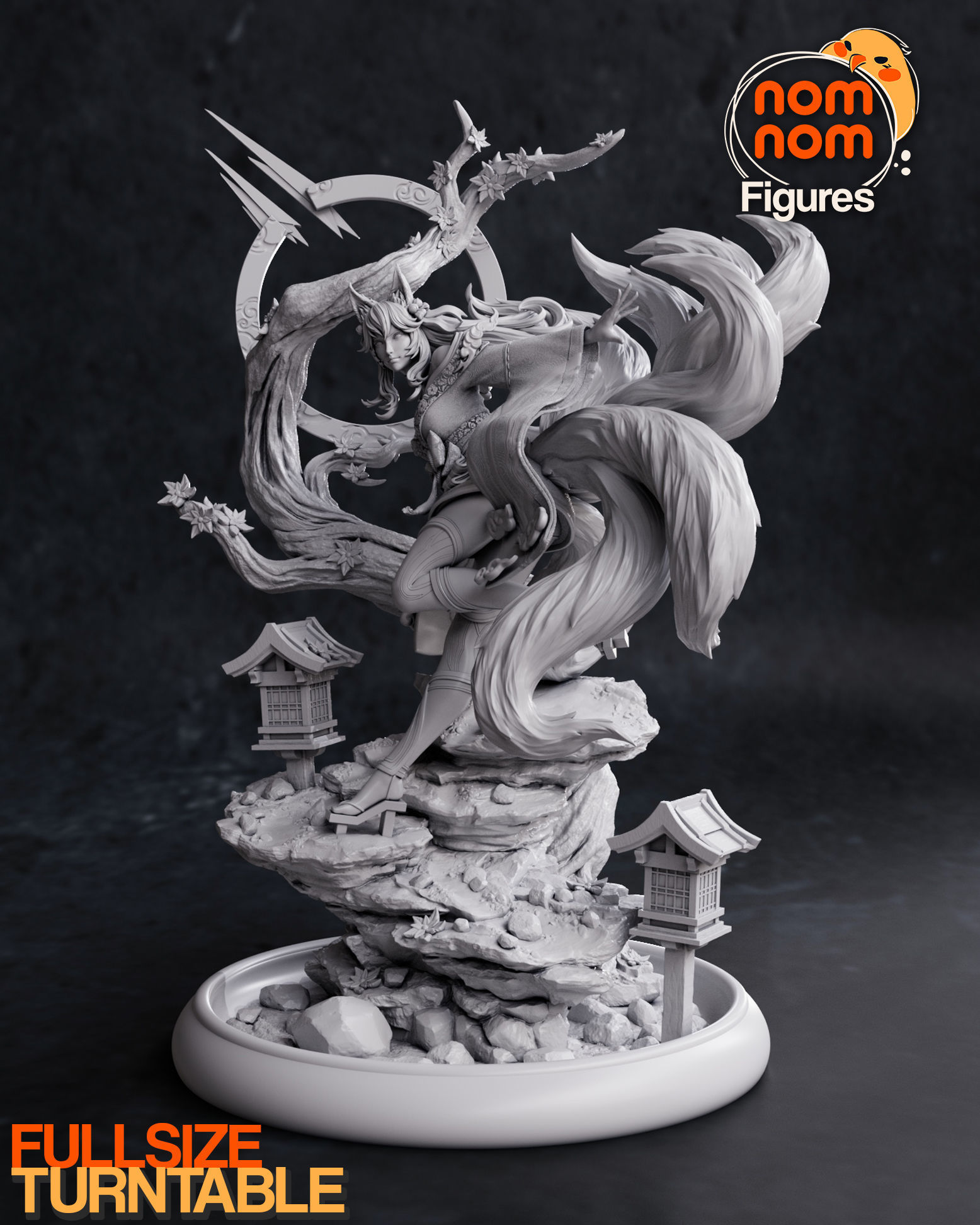 Ahri Spirit Blossom - League of Legends 3D print model_8