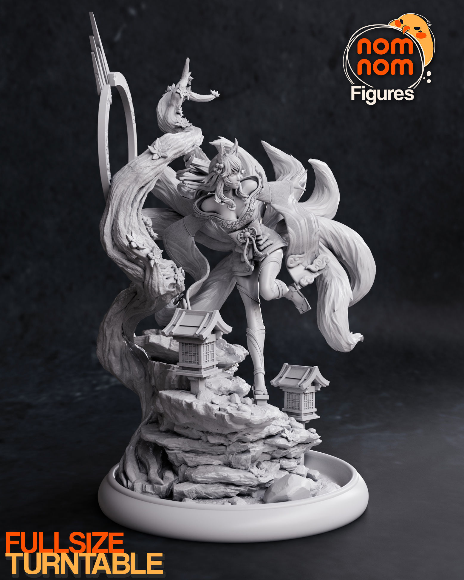 Ahri Spirit Blossom - League of Legends 3D print model_7