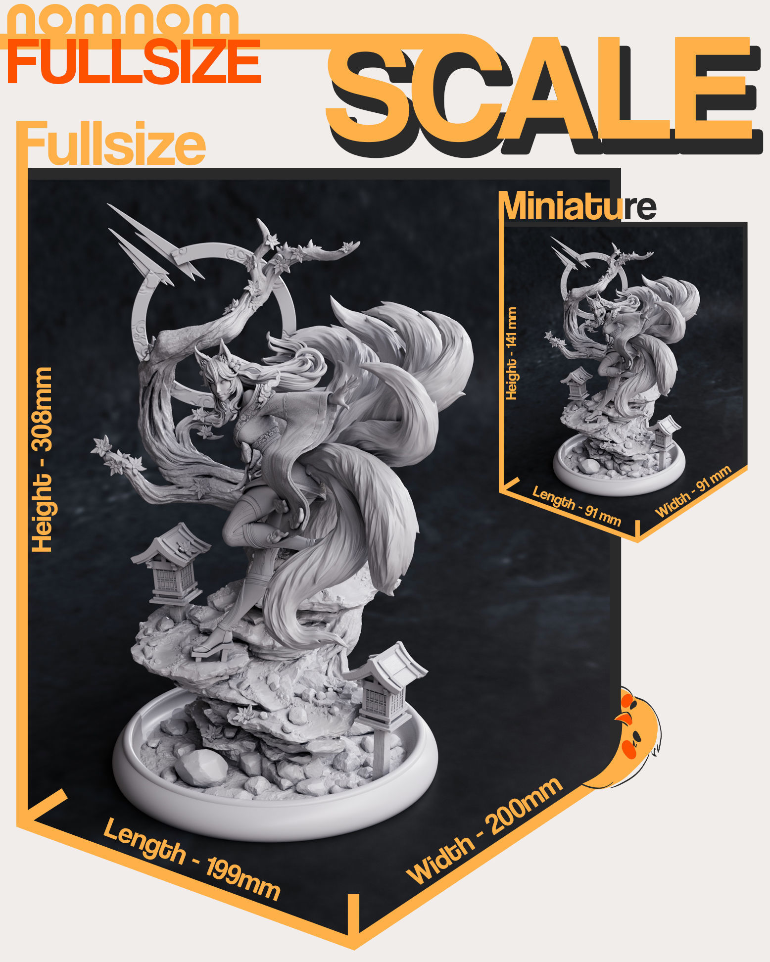 Ahri Spirit Blossom - League of Legends 3D print model_4