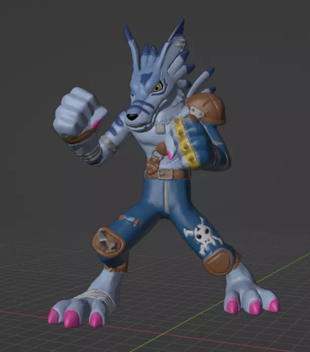 weregarurumon 3D print model_0