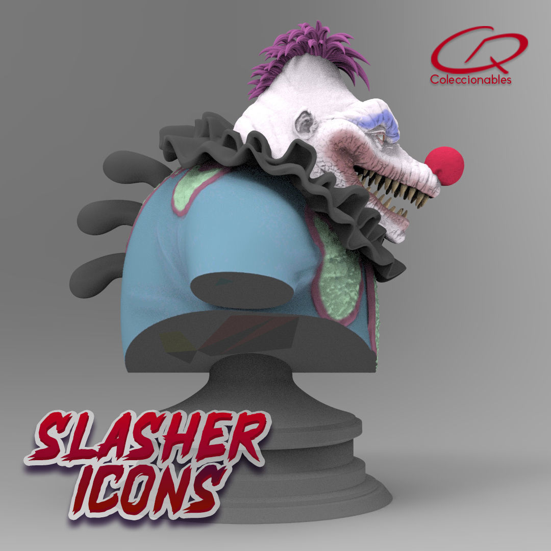 Killer Klowns from Outerspace -  King Clown bust - Slasher Icons 3D print model_6