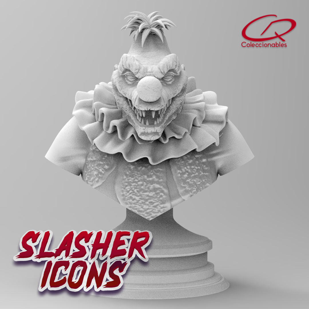 Killer Klowns from Outerspace -  King Clown bust - Slasher Icons 3D print model_9