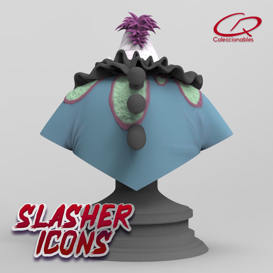 Killer Klowns from Outerspace -  King Clown bust - Slasher Icons 3D print model_4