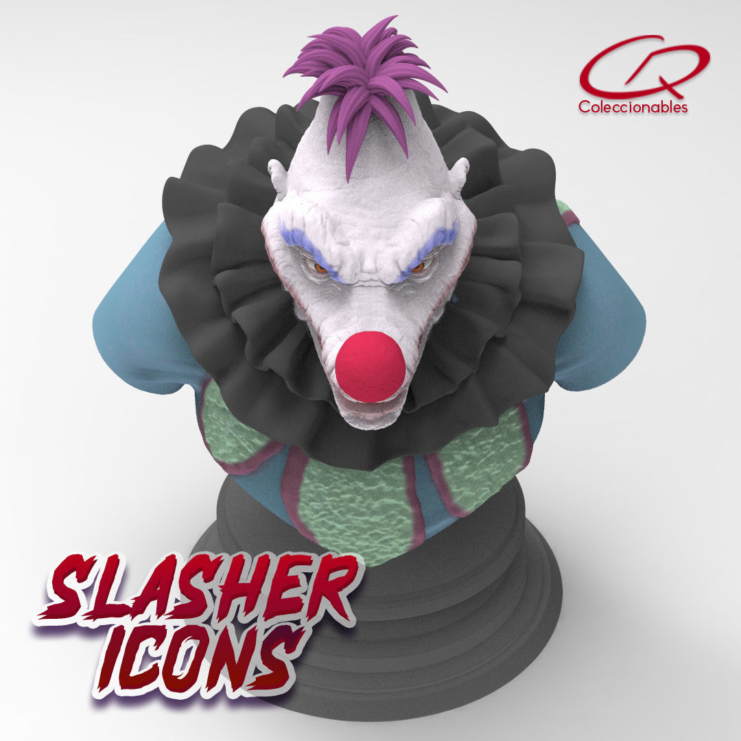 Killer Klowns from Outerspace -  King Clown bust - Slasher Icons 3D print model_10