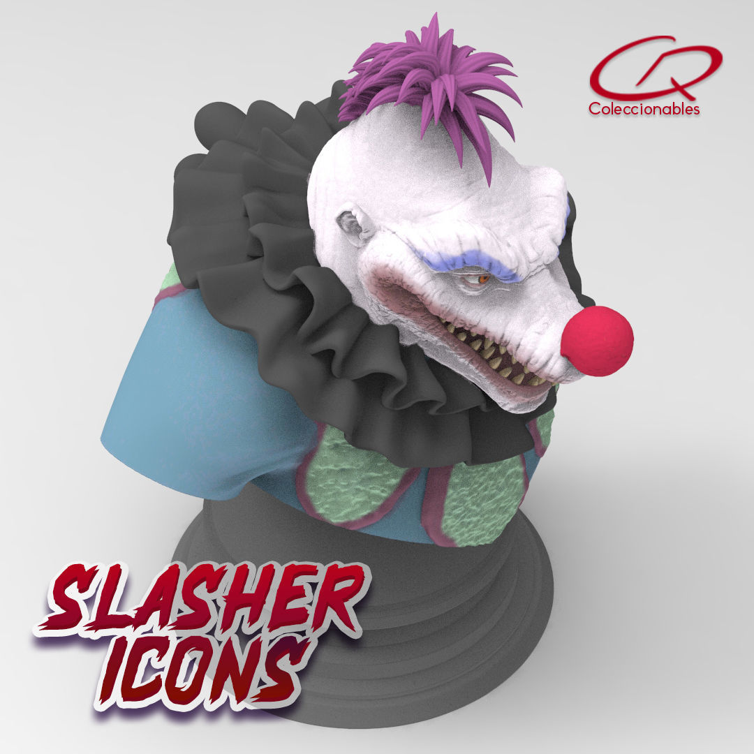 Killer Klowns from Outerspace -  King Clown bust - Slasher Icons 3D print model_12