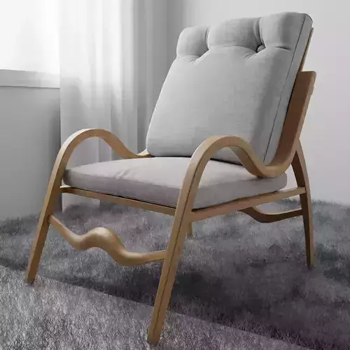 SereneSlope - Contemporary Elegance Armchair 