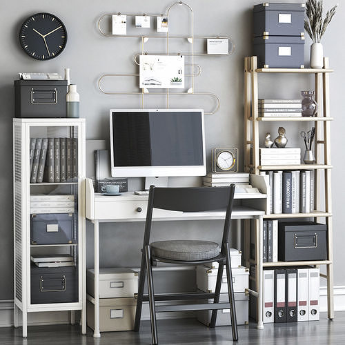 Office workplace 122 3D model