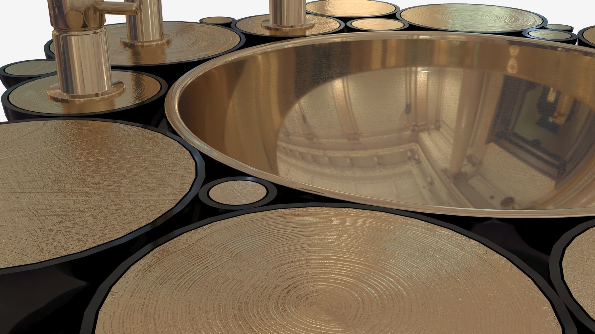 Newton Free Standing - Boca Do Lobo Low-poly 3D model_8