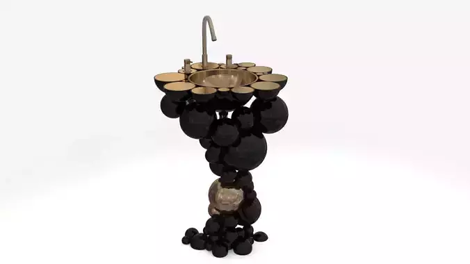 Newton Free Standing - Boca Do Lobo Low-poly 3D model