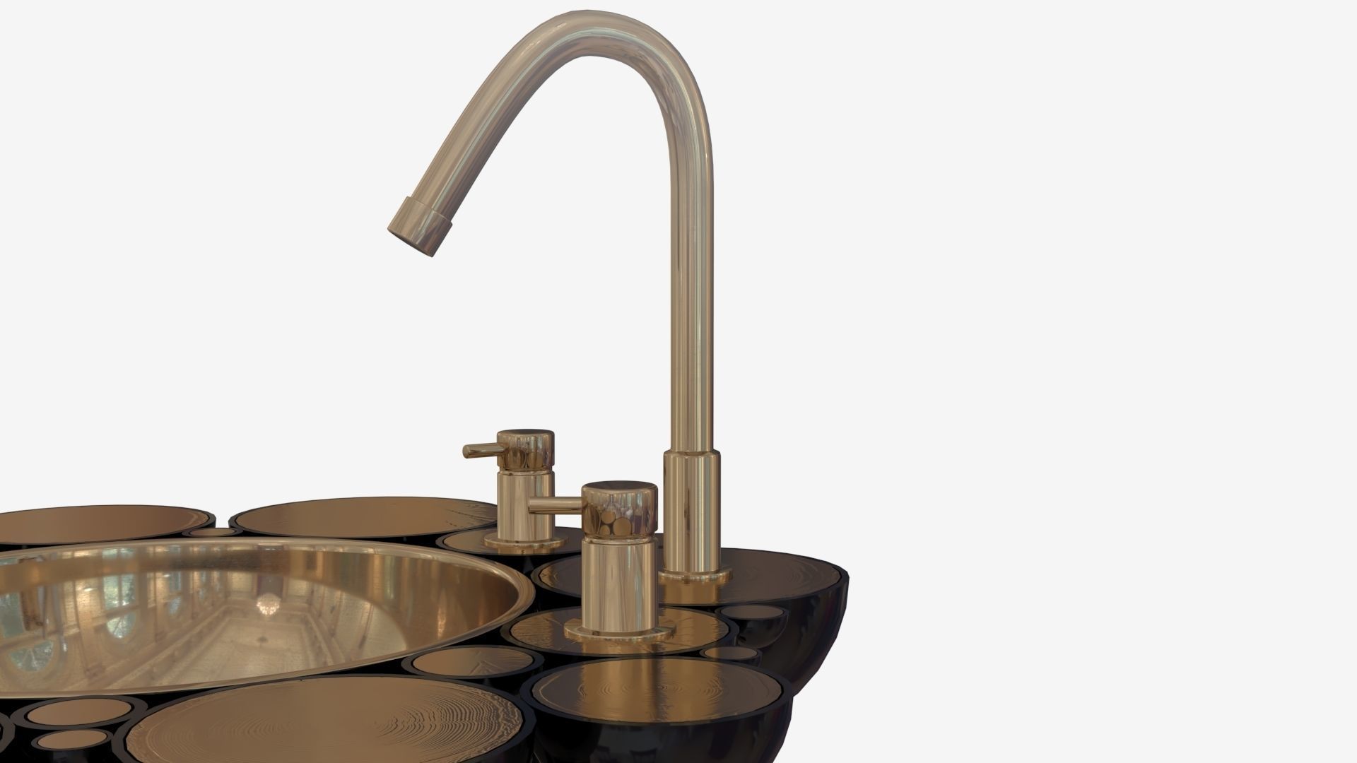 Newton Free Standing - Boca Do Lobo Low-poly 3D model_6