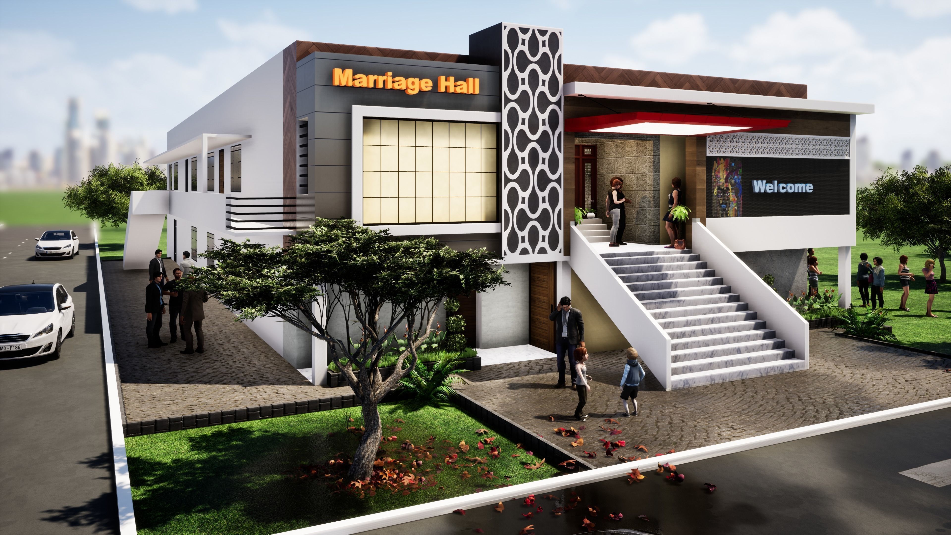 Marriage Hall 2 3D model_3