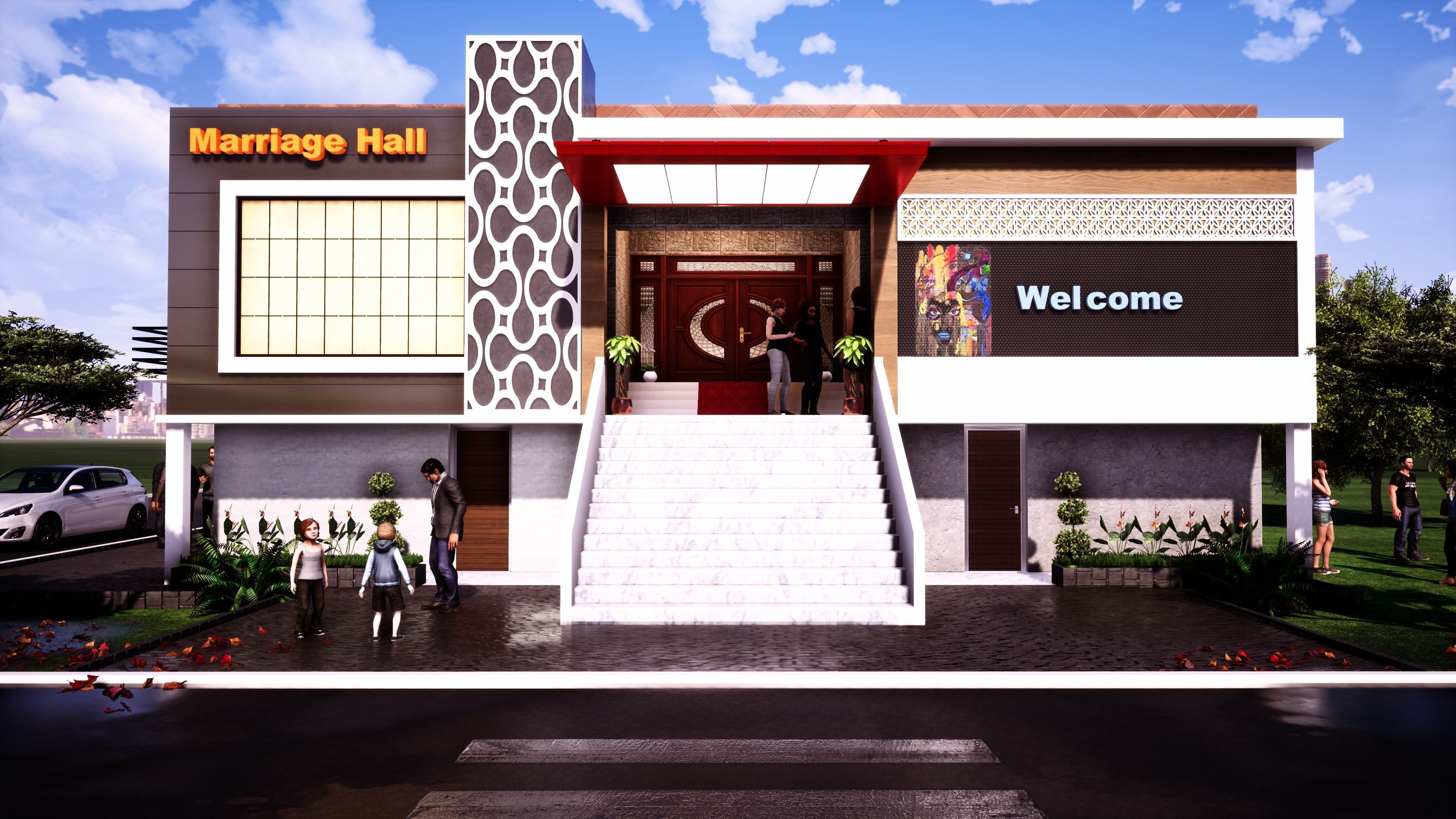 Marriage Hall 2 3D model_5