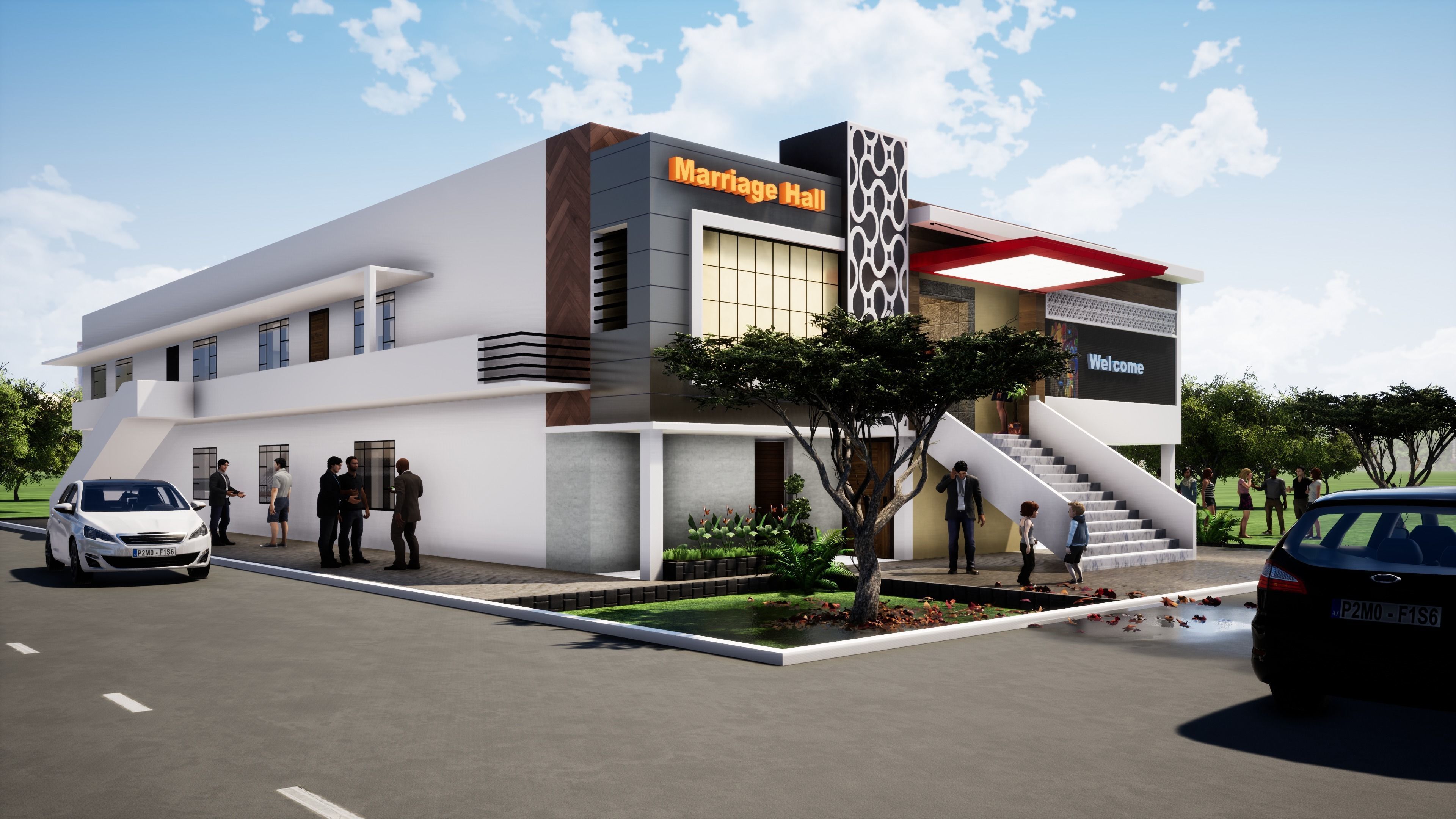 Marriage Hall 2 3D model_2