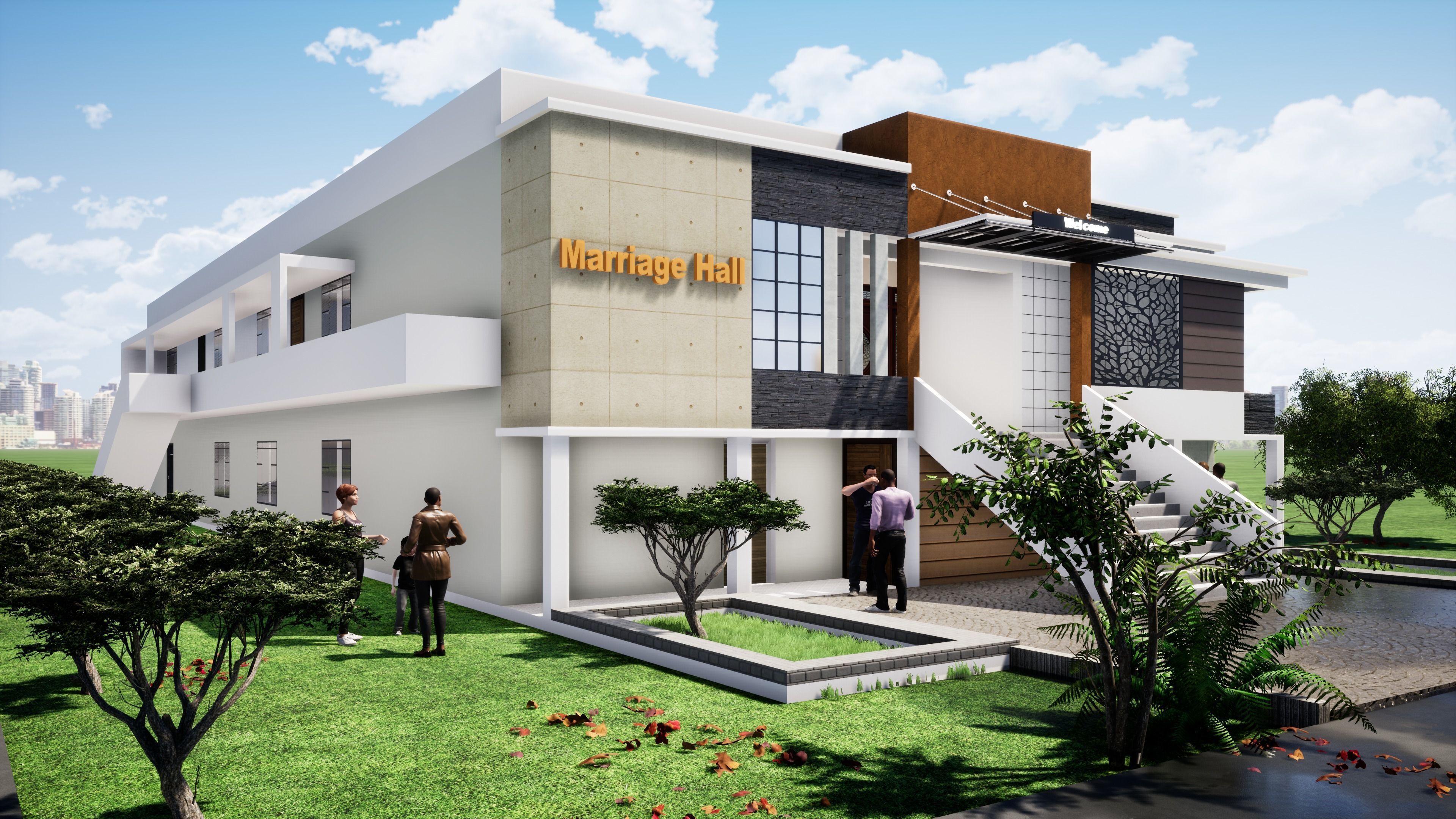 Marriage Hall 2 3D model_1