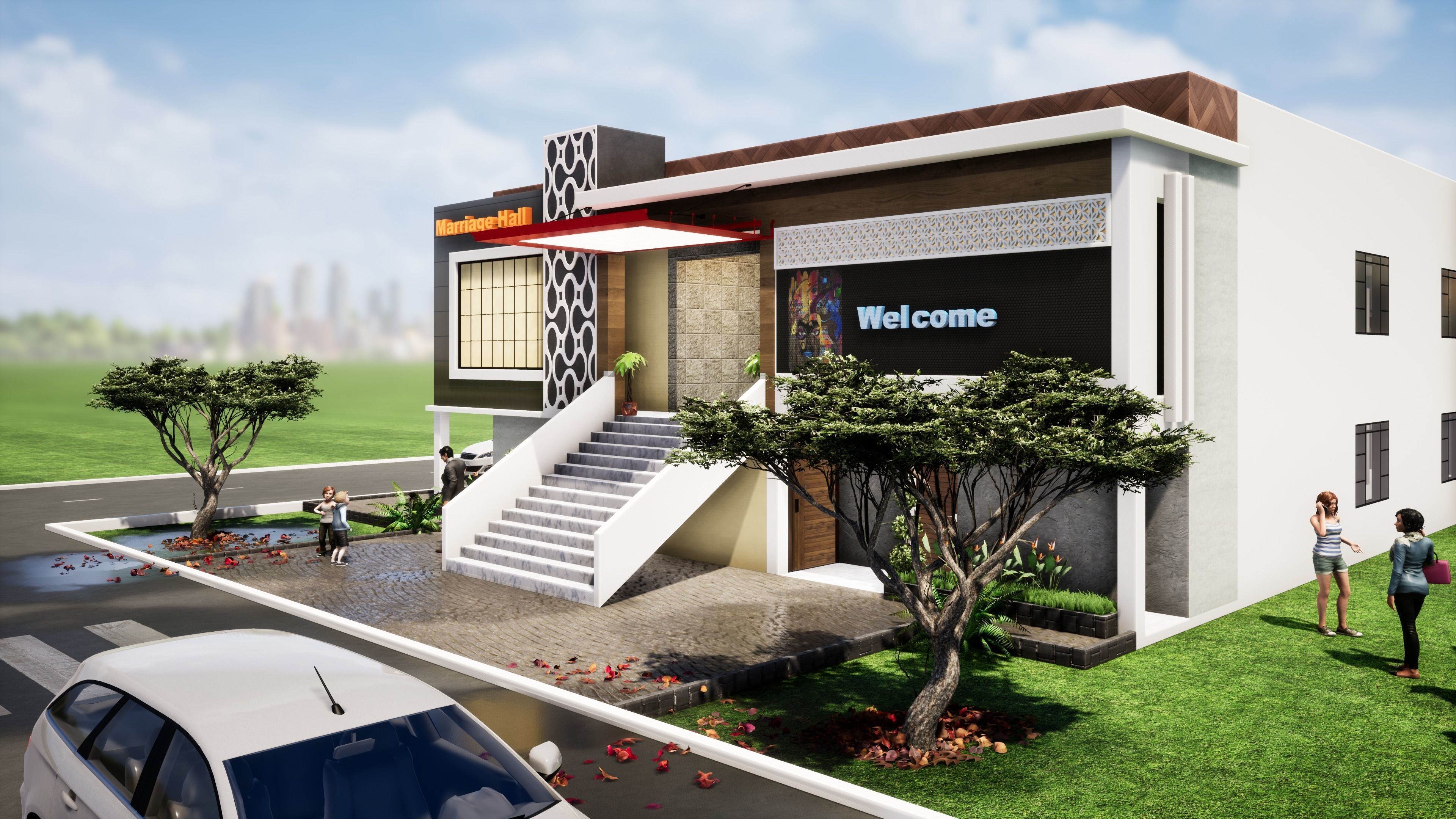 Marriage Hall 2 3D model_4